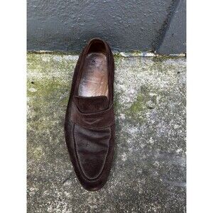 Bontoni Suede Loafers 11.5 Left Side Single Shoe Amputee Quiet Luxury Business